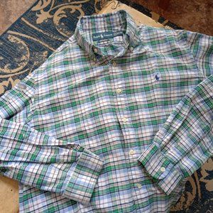 Polo by Ralph Lauren Custom Fit Plaid Shirt.  Size XL.